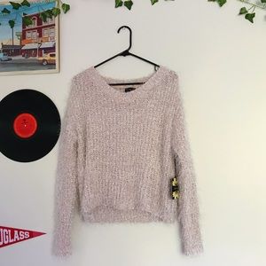 NWT Pink Fuzzy Sweater